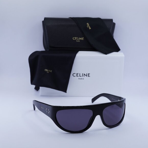 Final Price! Celine CL40272I 01A Black/Smoke Sunglasses - Picture 1 of 9